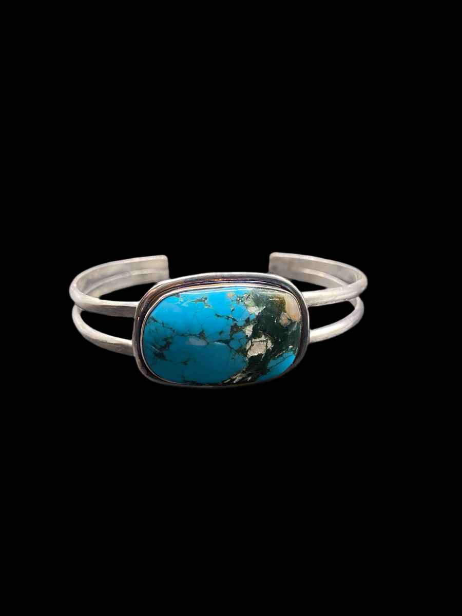 Kingman turquoise/sterling silver bracelet – Callie Capps