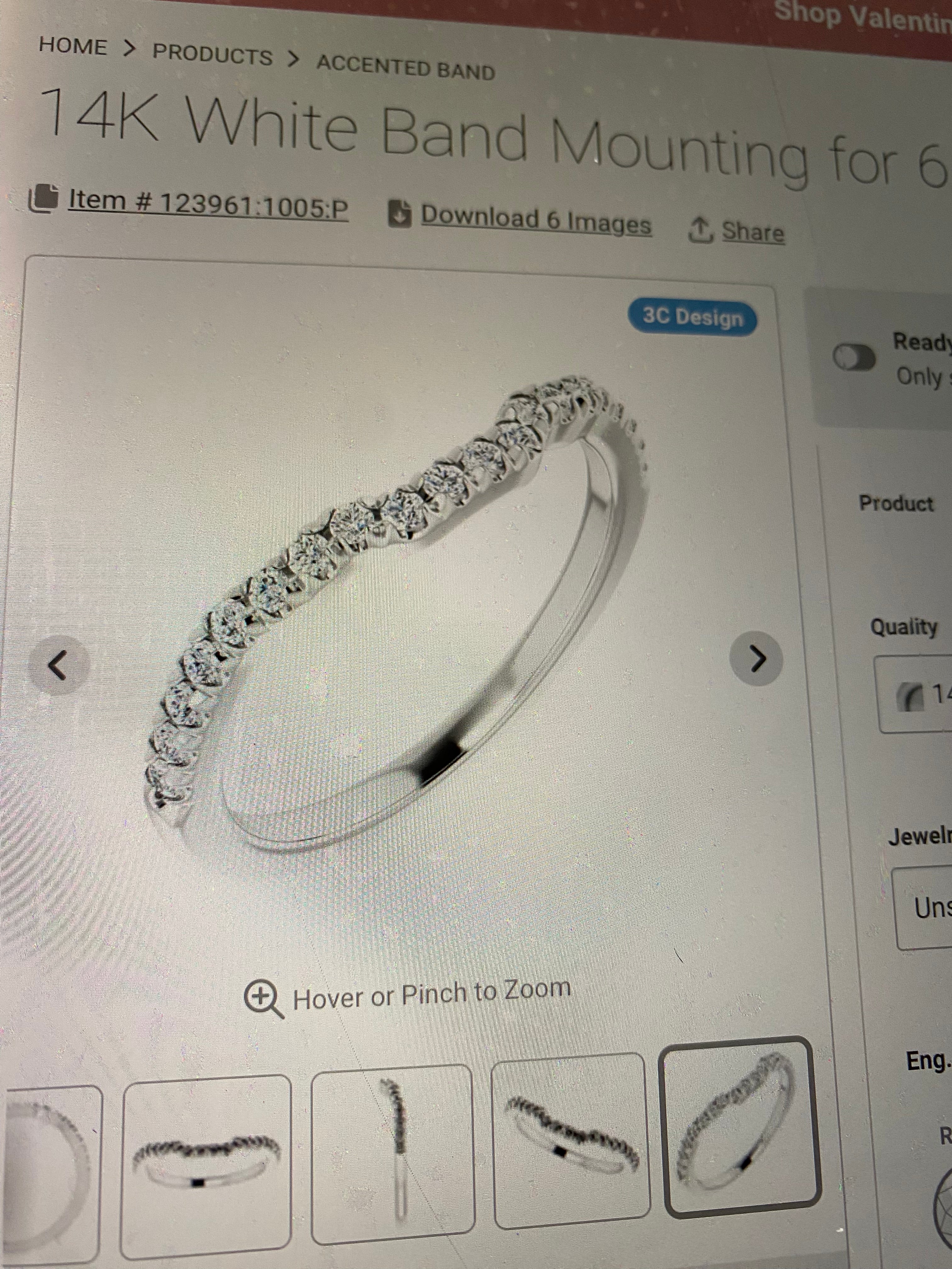 14k gold Diamond band