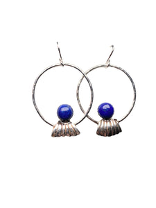 Lapi Lazuli Sterling Hoops