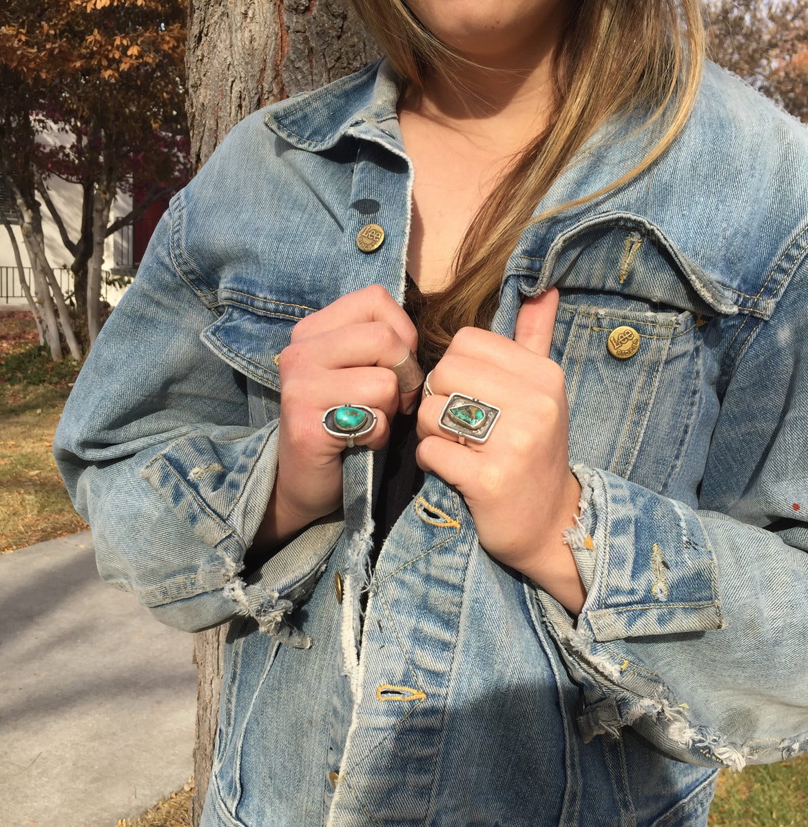 Square Frame Turquoise Ring – Callie Capps