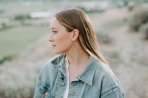 Hammered Diamond Hoops