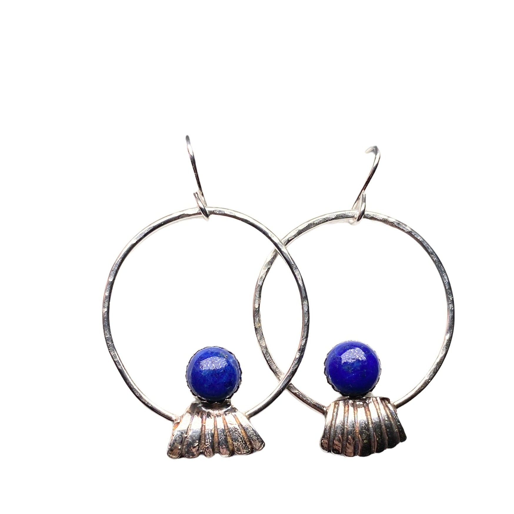 Lapi Lazuli Sterling Hoops