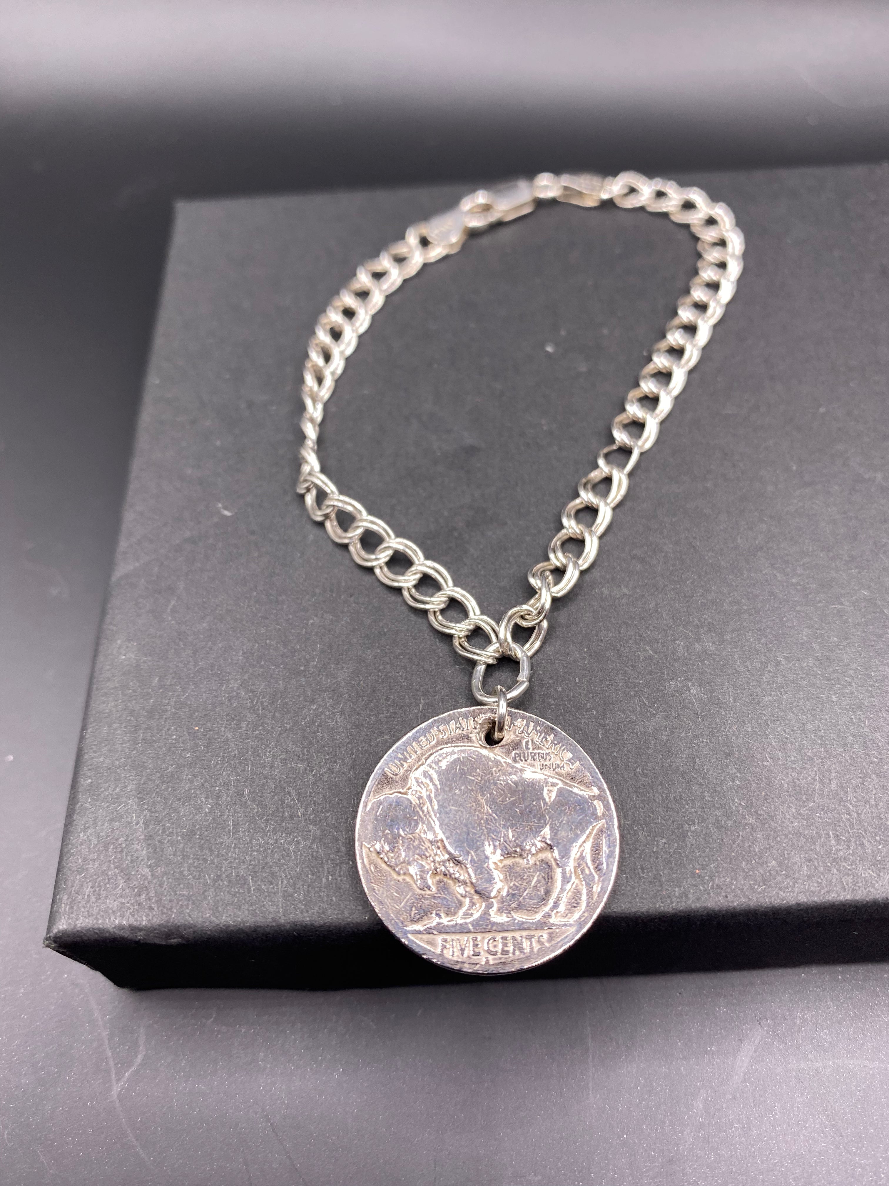 Buffalo nickel bracelet