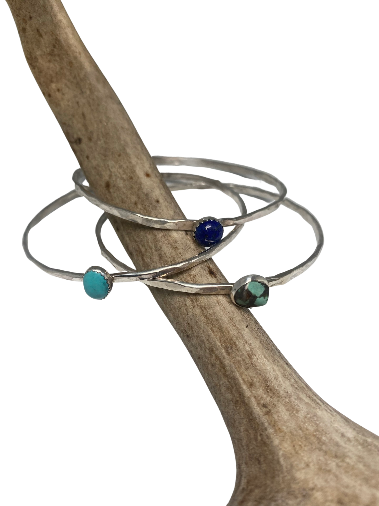 Turquoise & lapis lazuli bangles