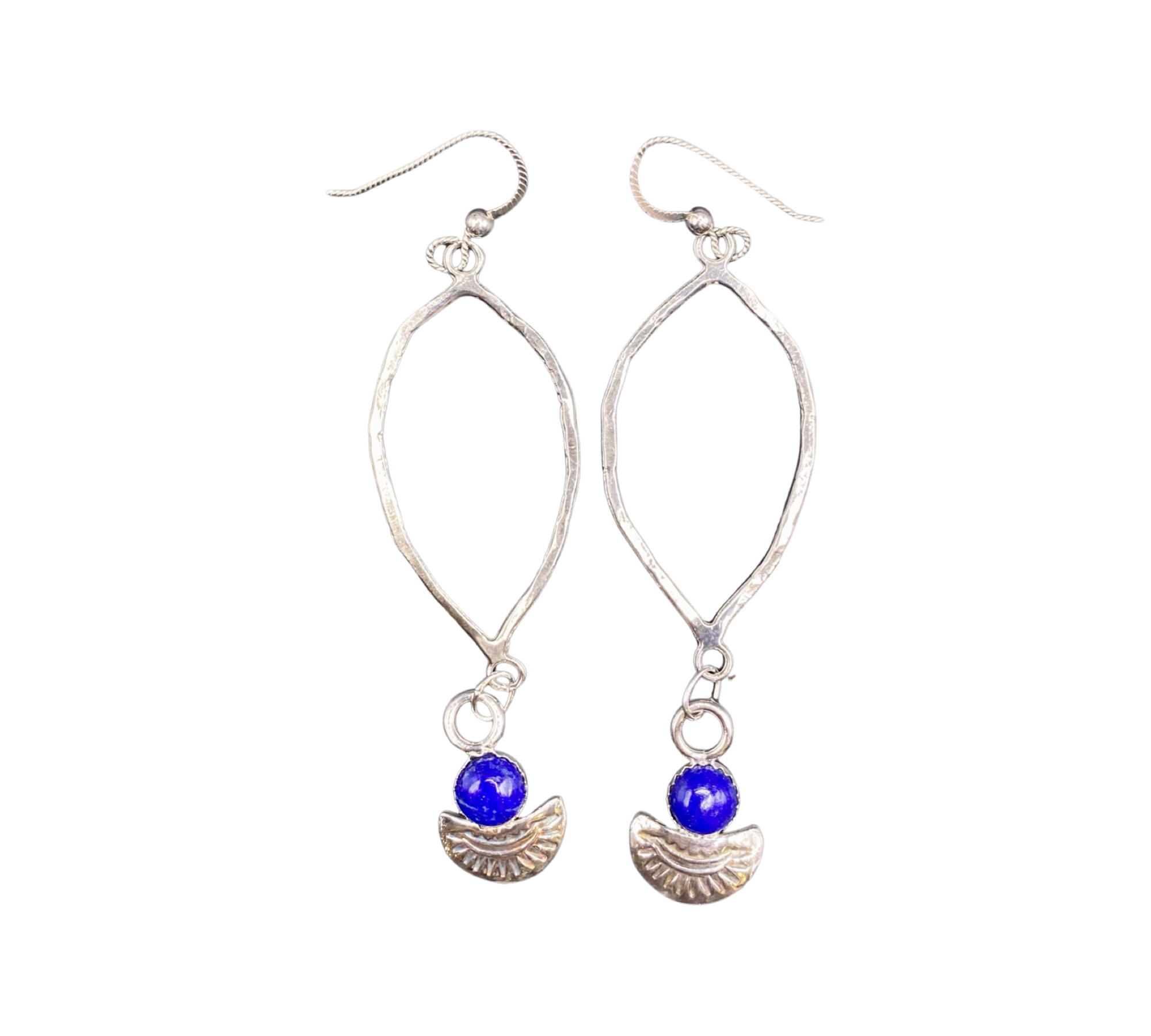 Lapis Lazuli Fan earrings