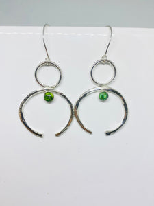 Green Turquoise Naja Earrings