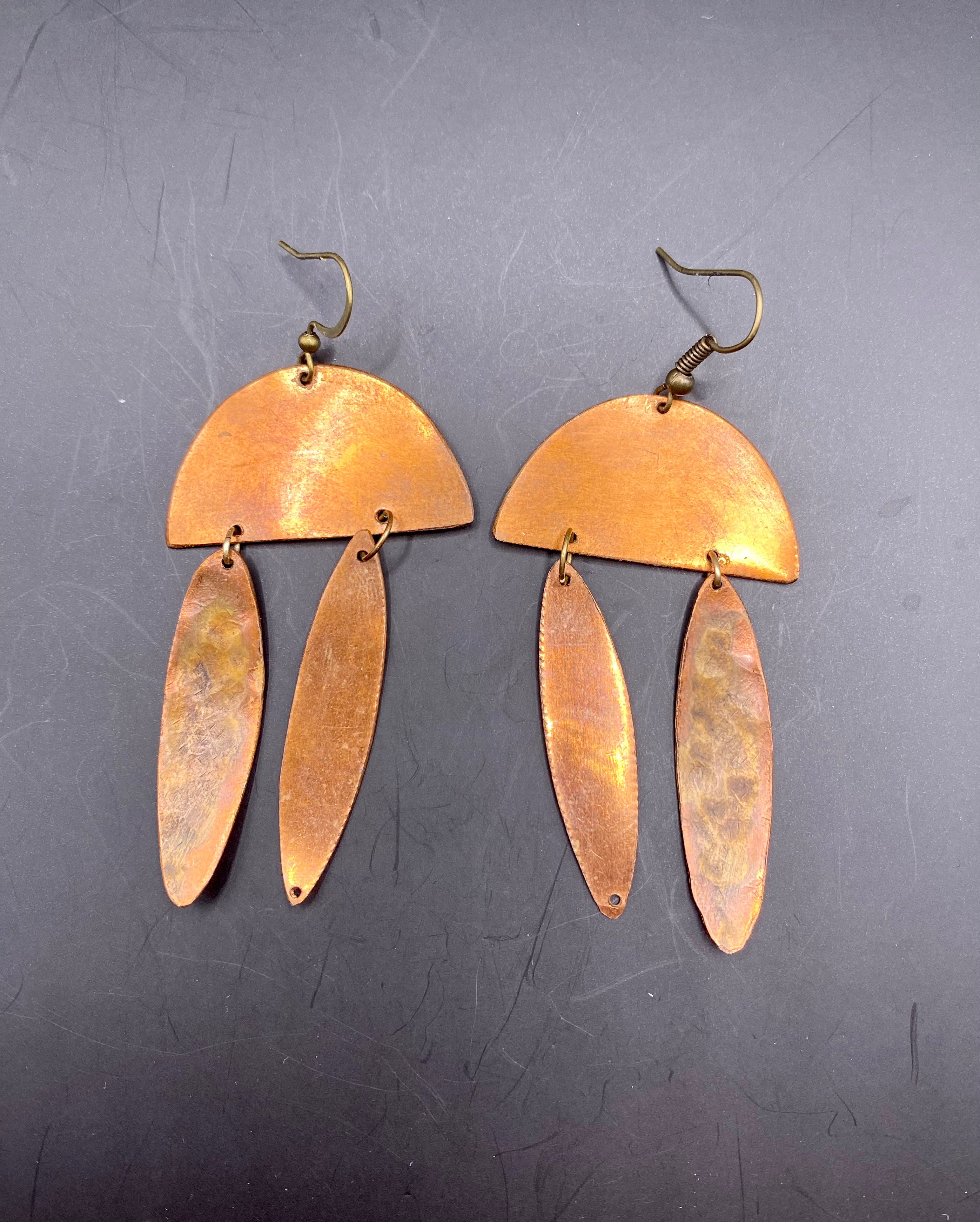 Copper Leaf Dangles