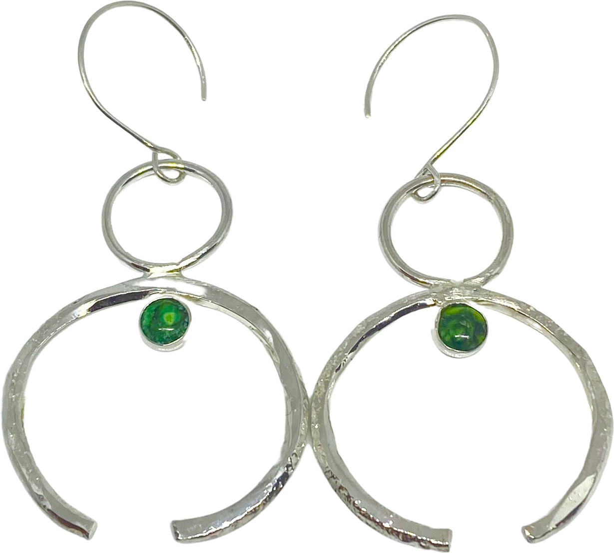 Green Turquoise Naja Earrings