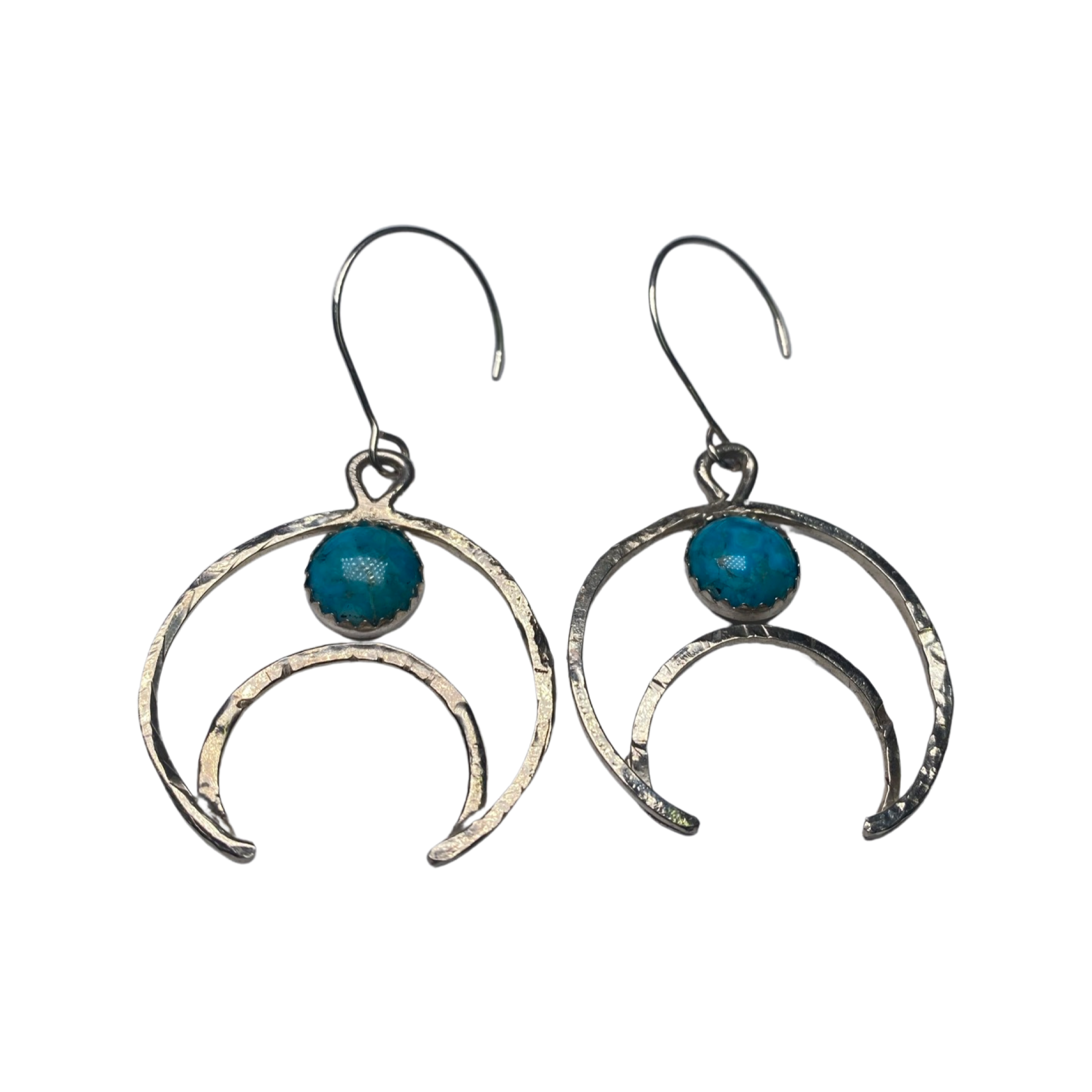 Turquoise Moon Earrings